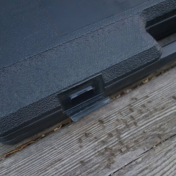 Nice Wood Handle BBQ Set with Plastic Carrying Case Like New! - Picture 15 of 16